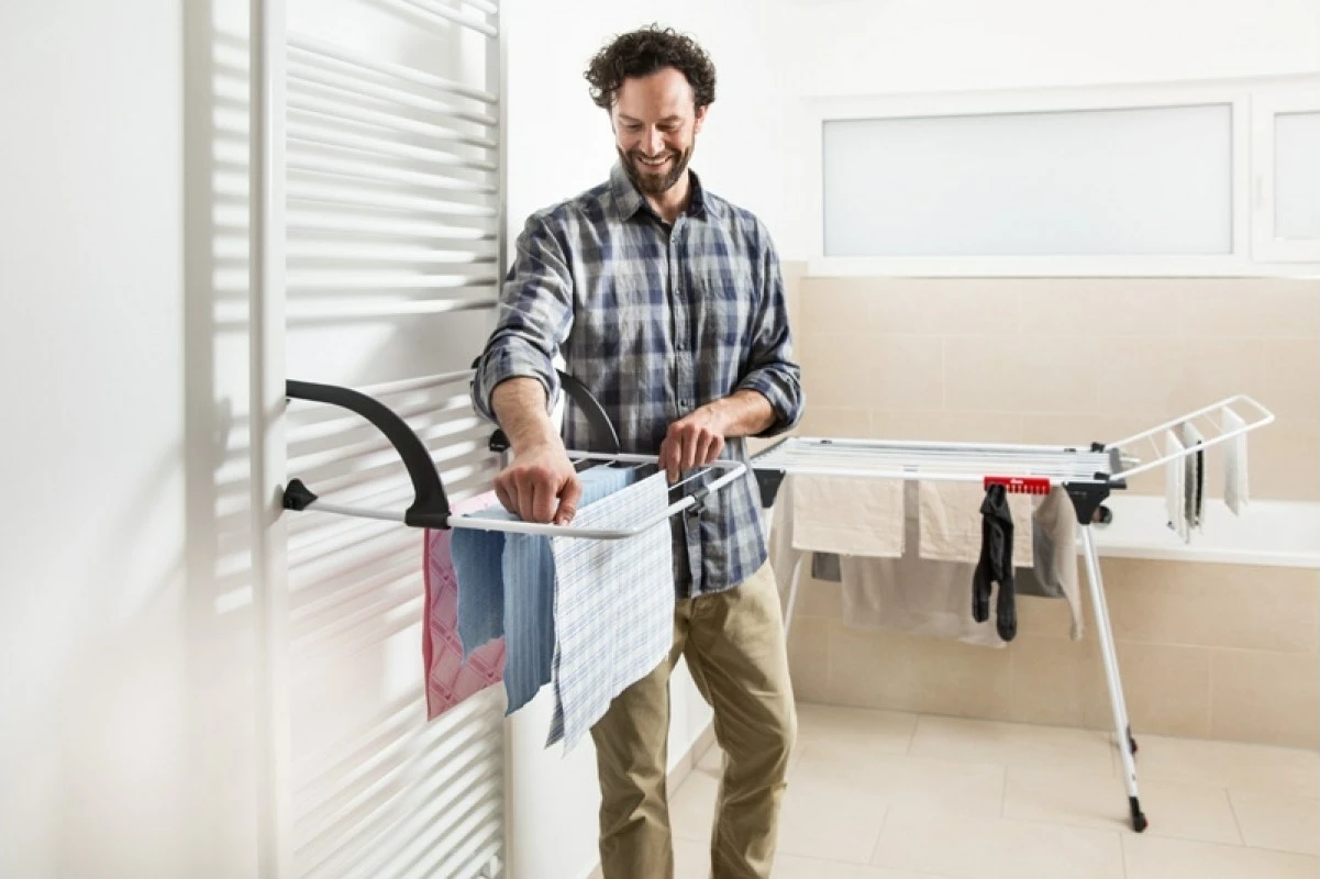 Stojalo za sušenje perila Vileda Premium 157332, belo