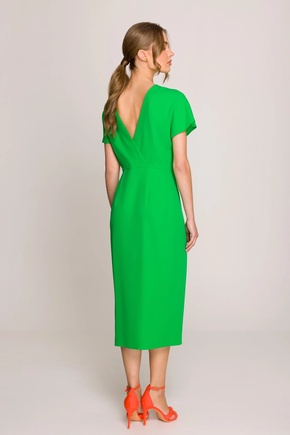 Elegantna ženska obleka Stylove 209105, zelena