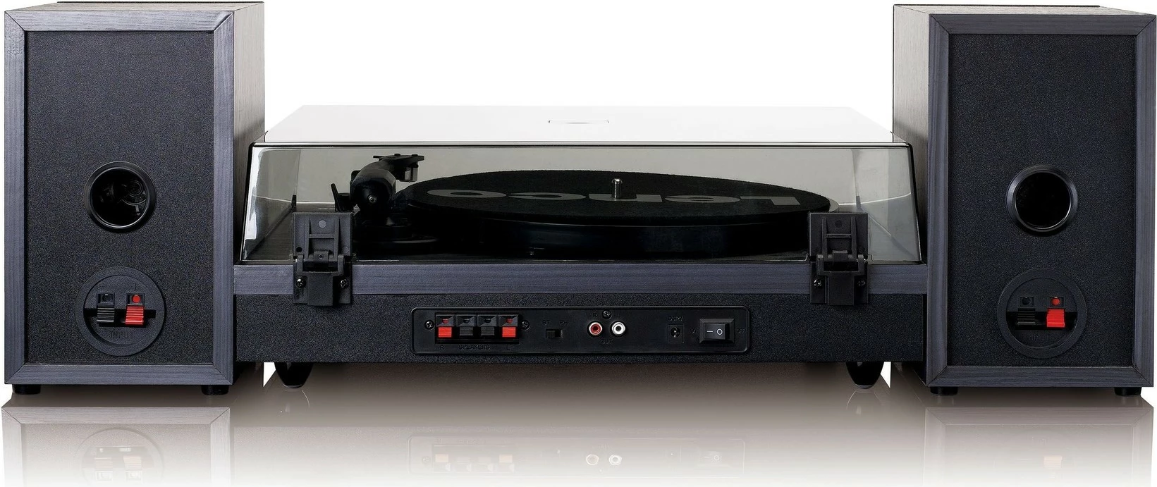 Gramofon Lenco LS-300, Bluetooth, 2 zvočnika, les, črn Gramofon Lenco LS-300, Bluetooth, 2 zvočnika, les, črn
