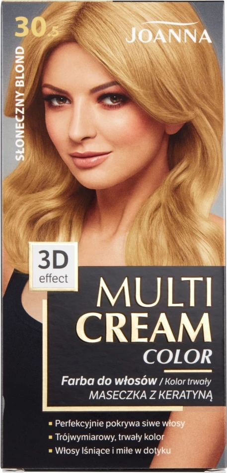 Barva za lase Joanna Multi Cream Color 30.5 zlato blond, za ženske, 1 kos