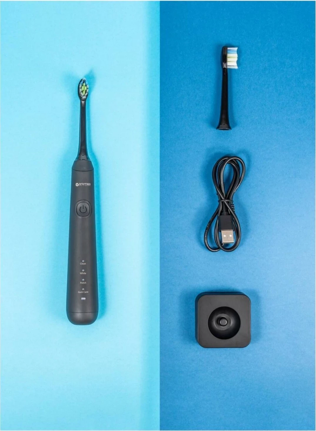 Sončna/sonična zobna ščetka Oromed Gold-Sonic Professional, črna