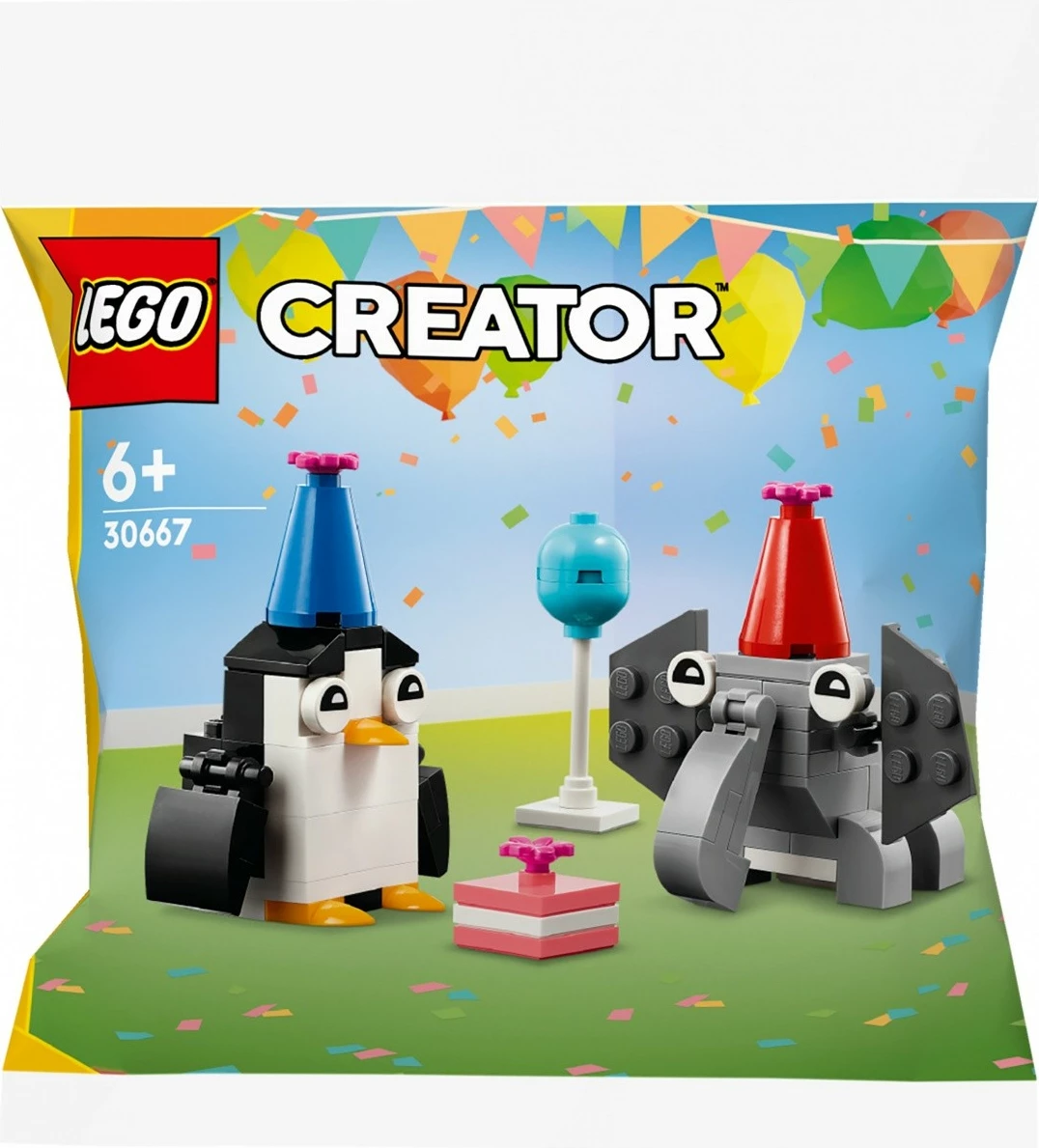 Rojstnodnevna zabava z živalmi, LEGO Creator 30667, 72 plastičnih kosov, plastika