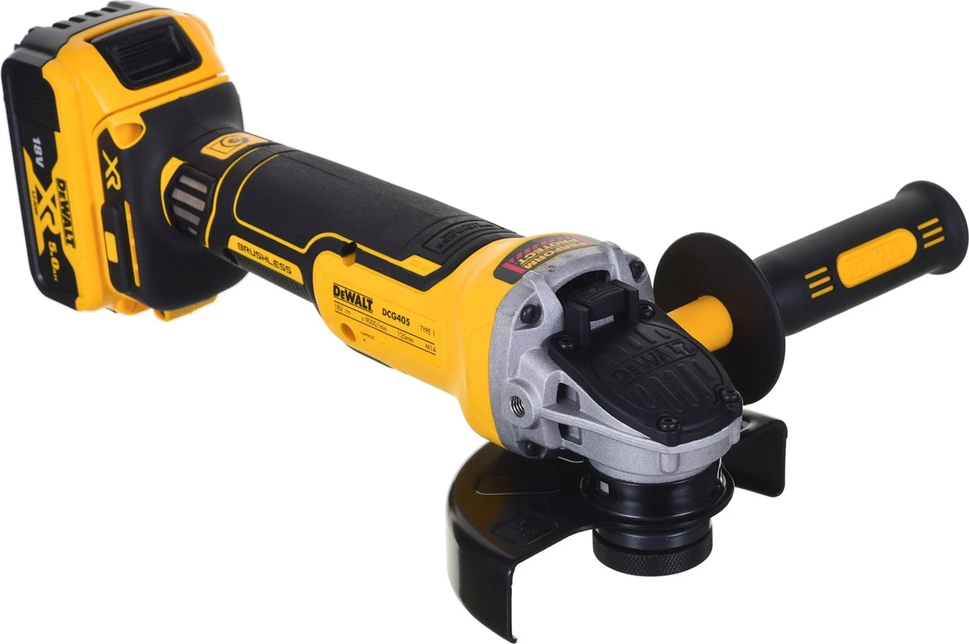 Kombinirani komplet vrtalnik/izvijač in brusilnik, DeWalt DCD796, DCG405 + 2x5,0Ah DCK208