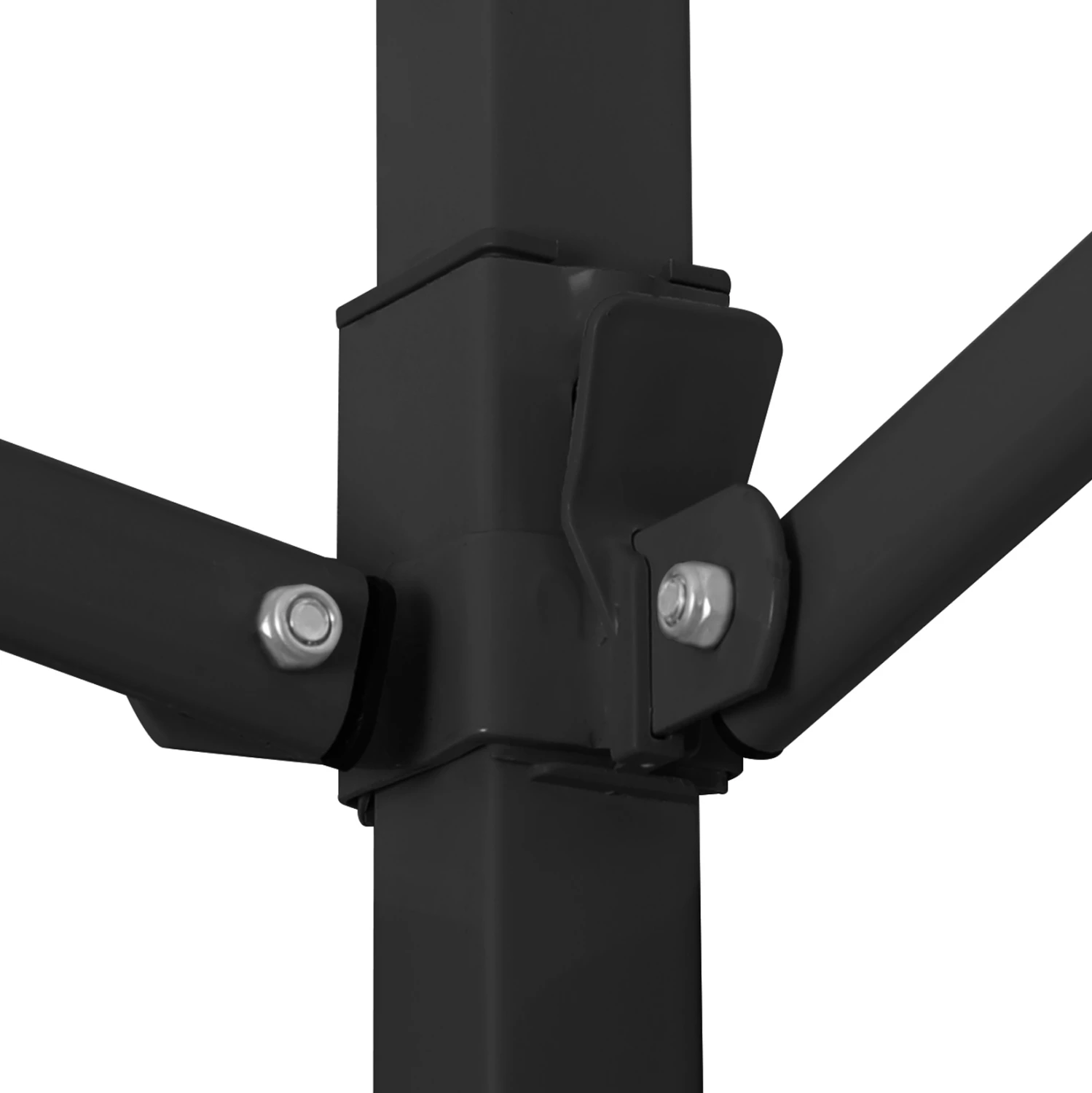 Zložljiv kovinski paviljon MATTHEW FH6312 s črnim okvirjem in belo senčnico 3x6x3,10Hm