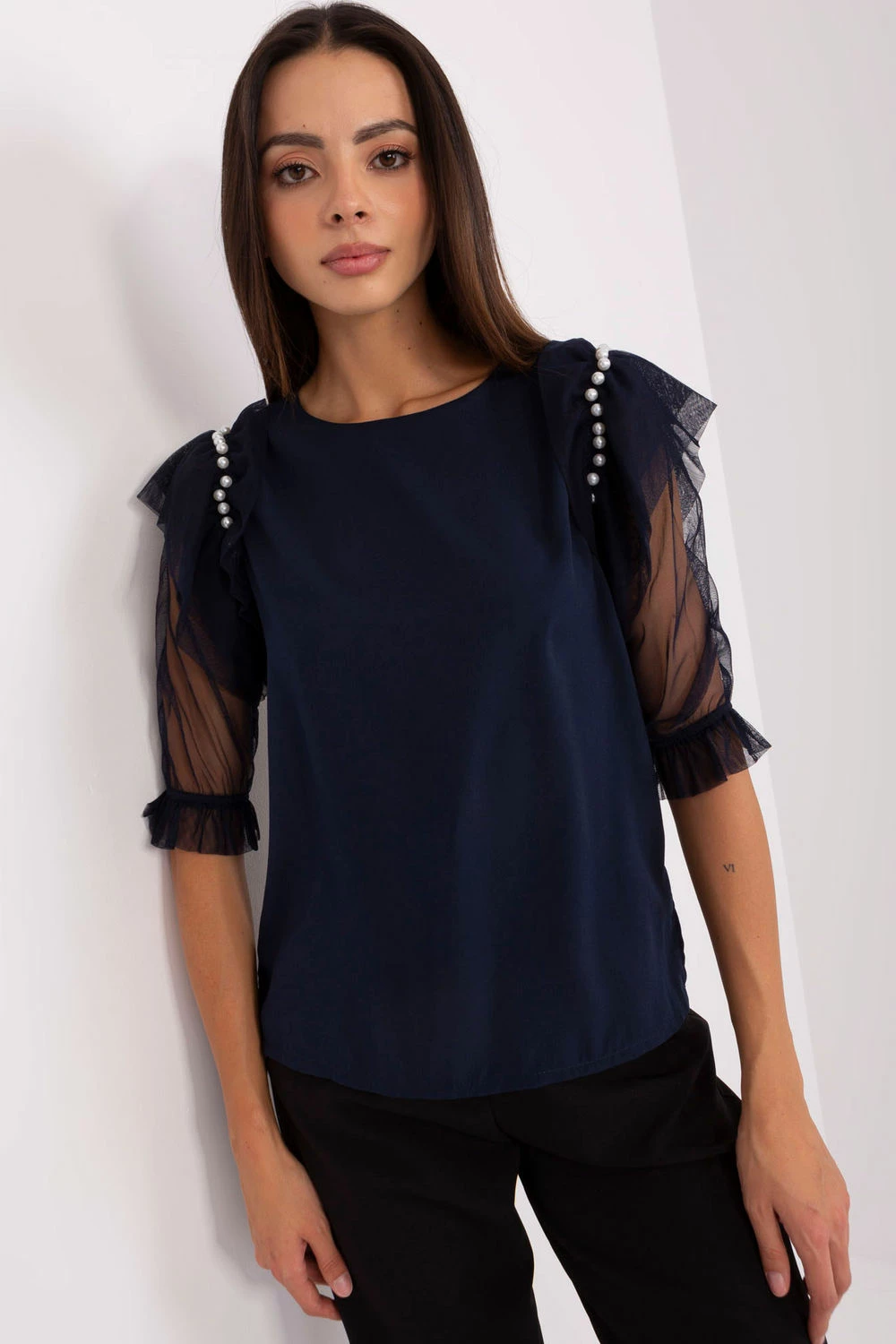 Ženska bluza Lakerta 216393, temno modra