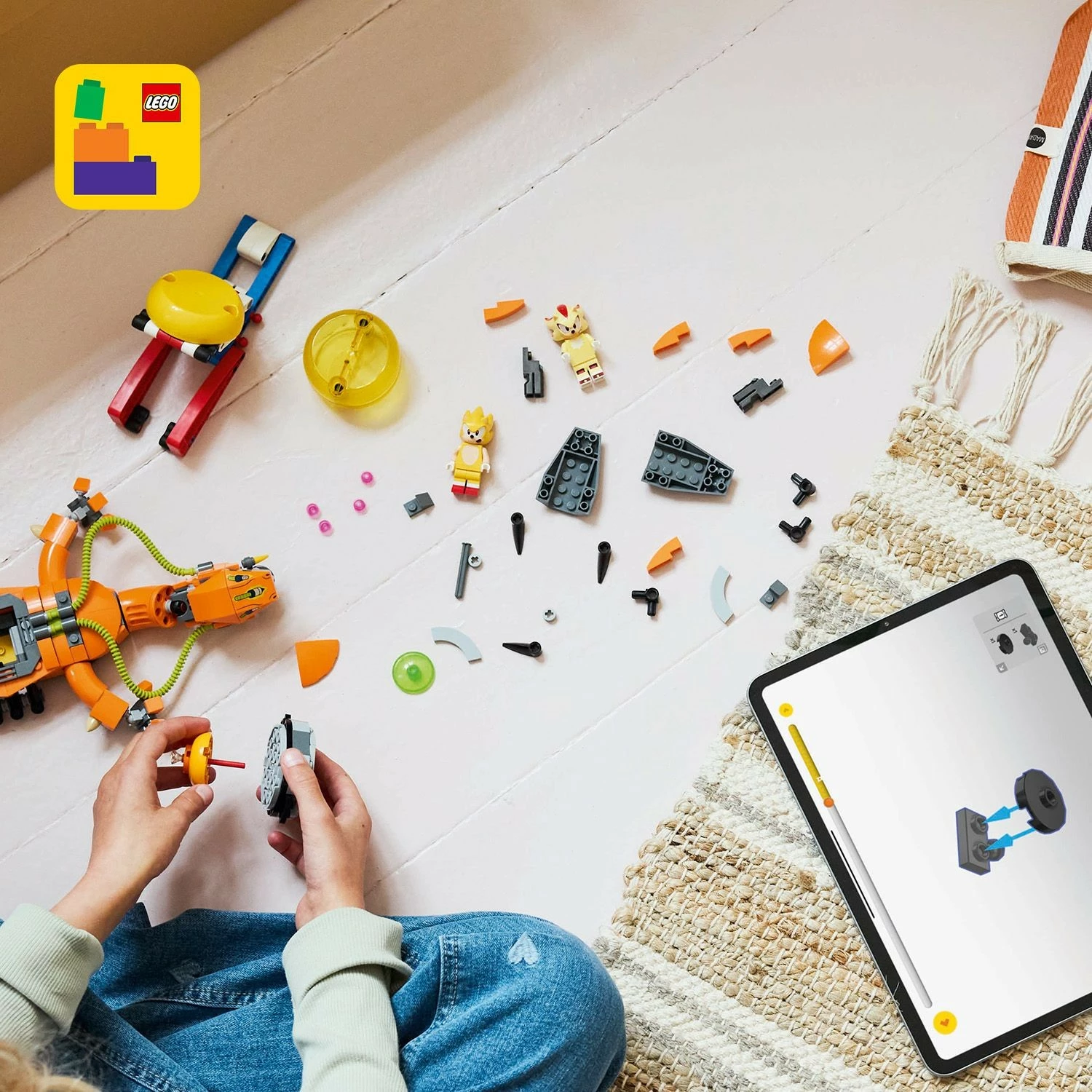 Set za sestavljanje Super Shadow vs. Biolizard LEGO Sonic the Hedgehog 77003, 419 kosov, večbarven