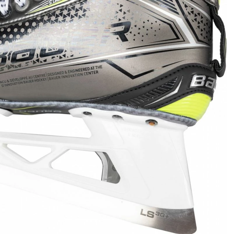 Ščitniške drsalke za vratarja Bauer Elite '21 Sr M 1058732, sivo/srebrne