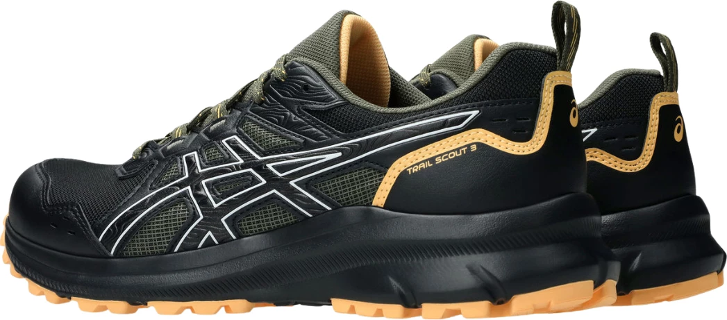 Superge za moške za tek v naravi ASICS Trail Scout 3, črne