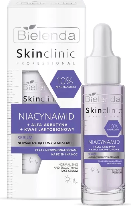 Serum za obraz za mešano in mastno kožo Bielenda Skin Clinic Professional Niacinamide Normalizing and Smoothing, 30 ml