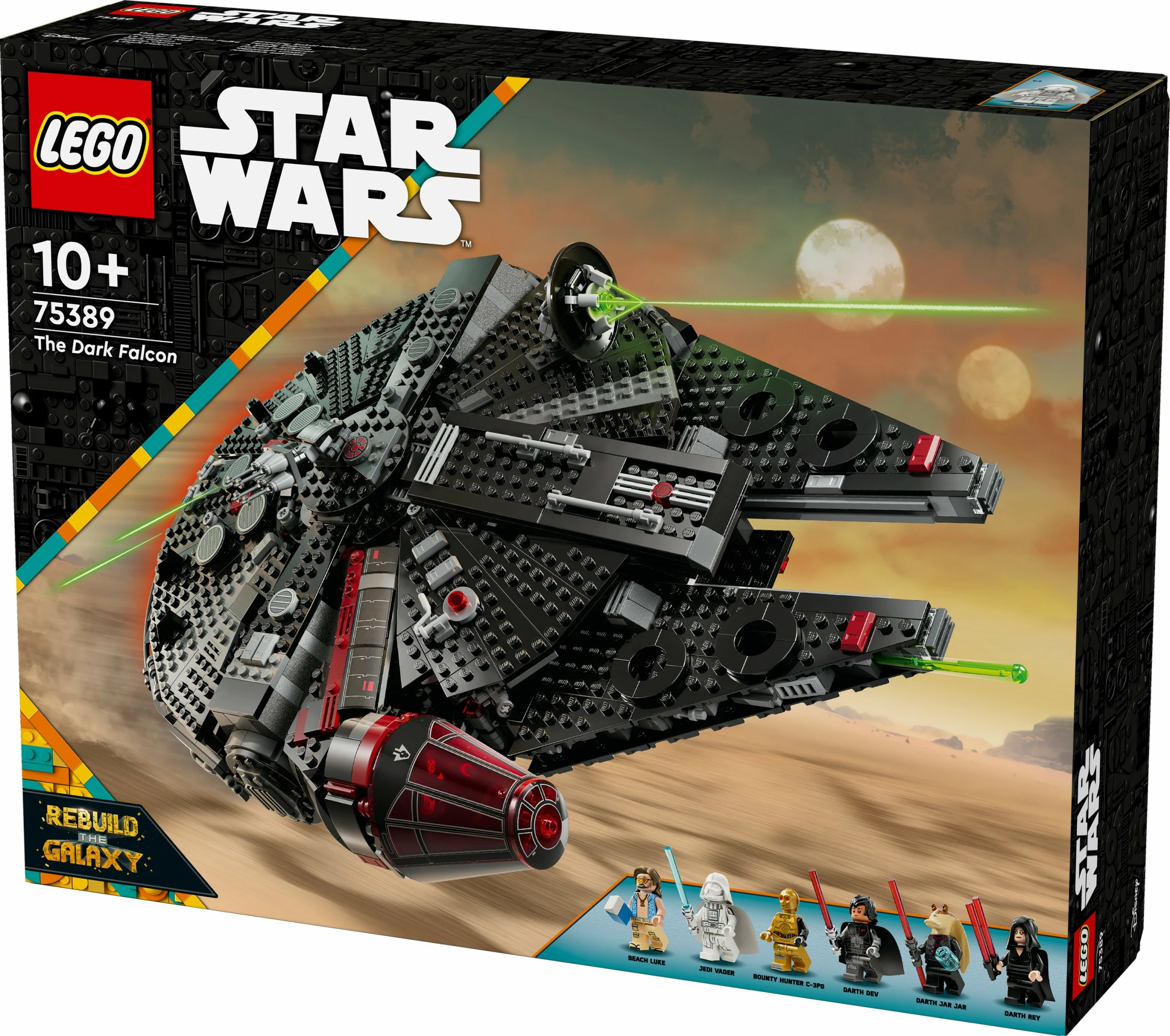 Set za sestavljanje The Dark Falcon, LEGO, 1.579 kosov, večbarven