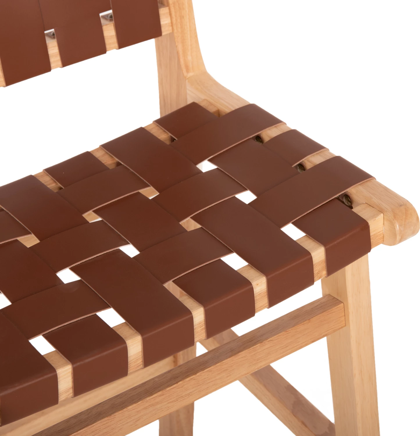 Barski stol FELIPE srednje višine FH9329.01 Toon les v naravni barvi-rjavi PU 45x47x94Hcm