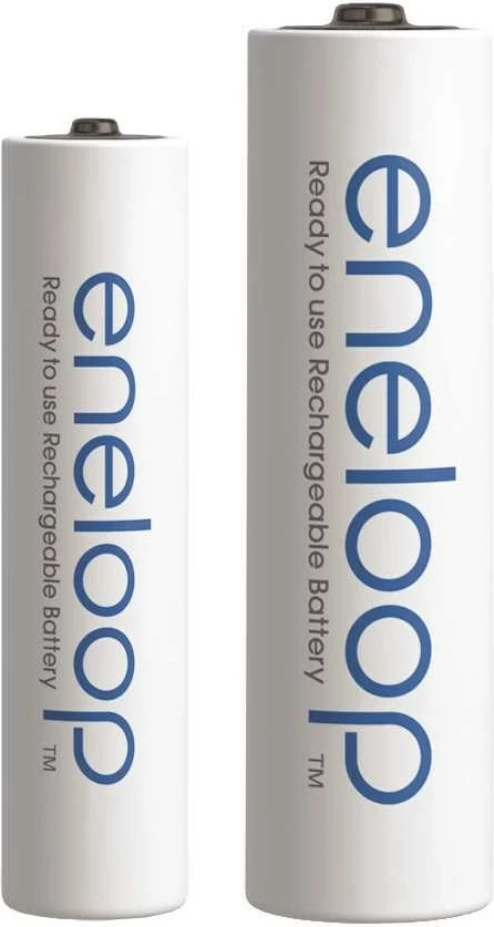 Polnilne baterije Eneloop Panasonic BK-3MCDE+4MCDE/8CP, 4x AA 2000 mAh + 4x AAA 800 mAh, bele, komplet 8 kosov