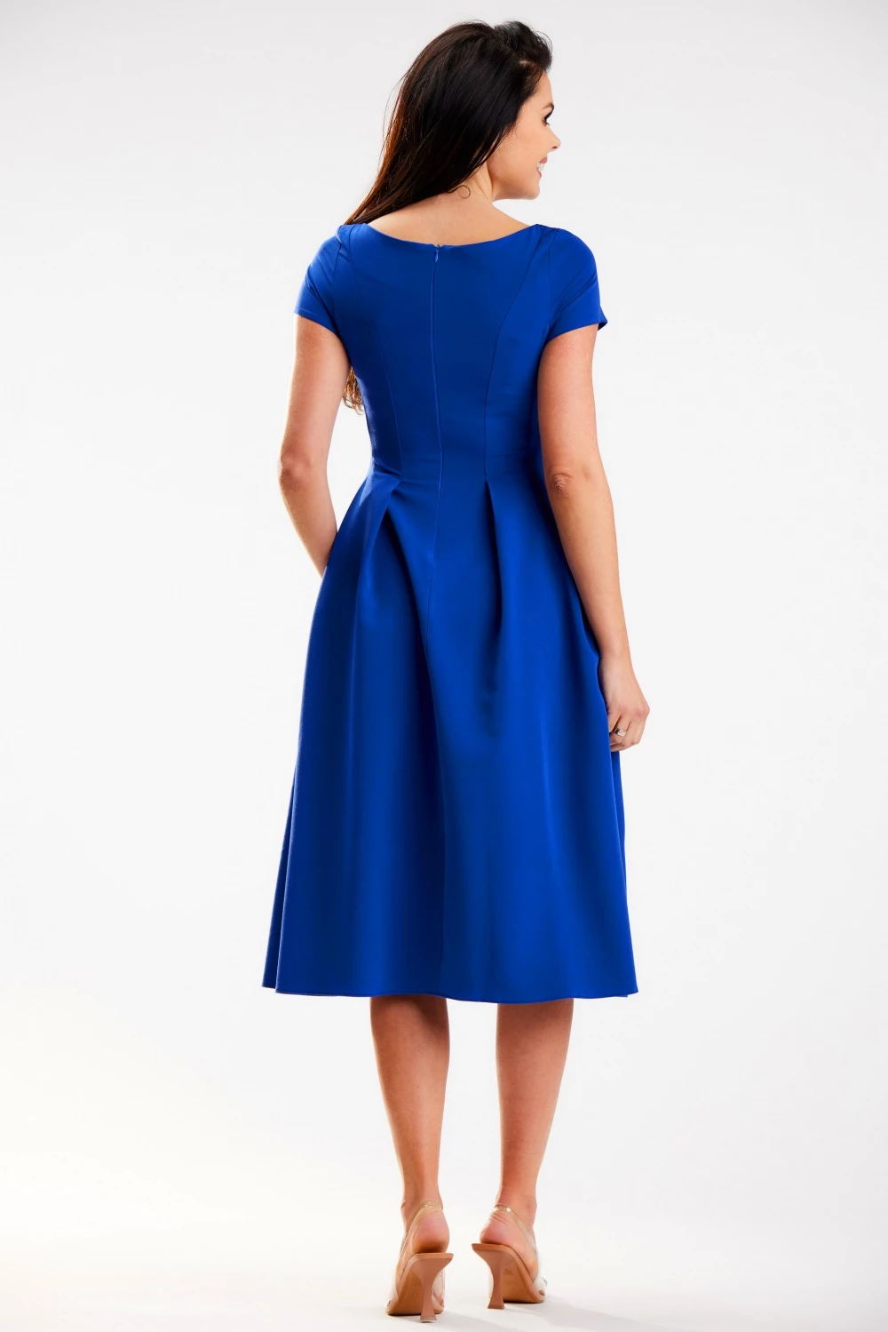 Midi obleka, awama 178675, modra