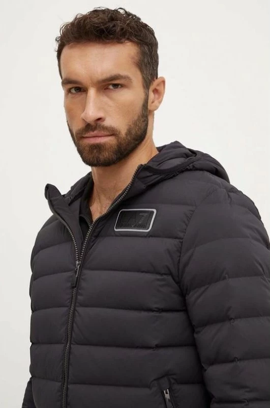 Zimska jakna za moške Emporio Armani, črna