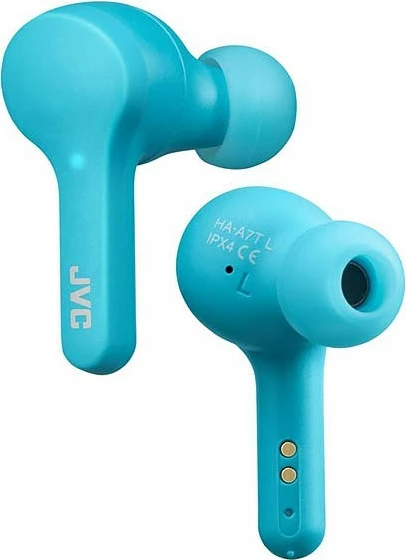 Bluetooth v uho JVC HA-A7TANU, moder