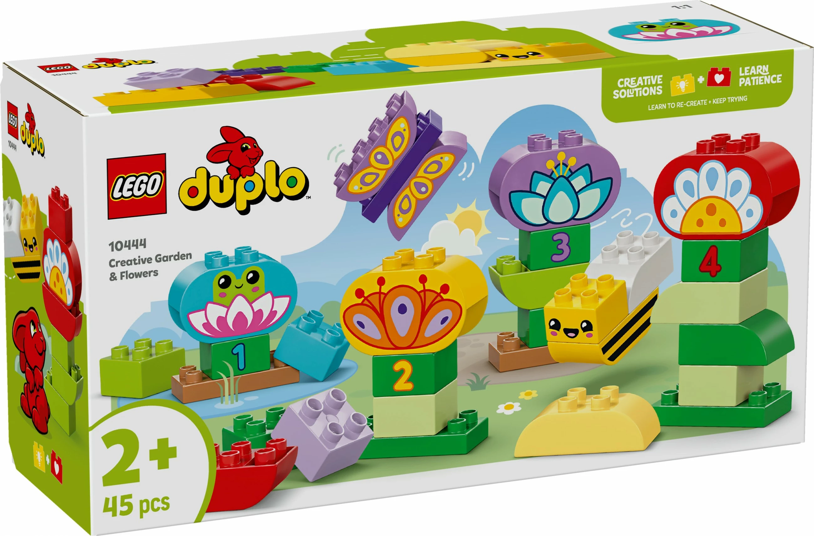 Kreativni vrt, LEGO DUPLO 10444, komplet 45 delov, večbarven
