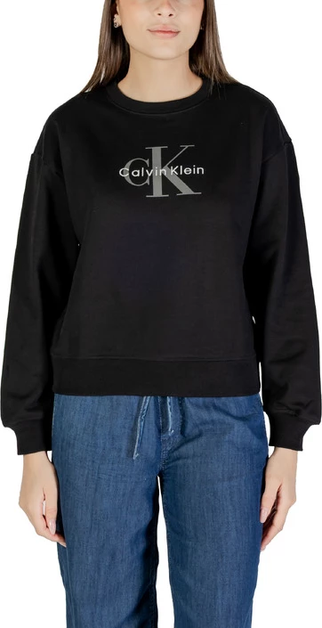 Pulover za ženske Calvin Klein Jeans, črn