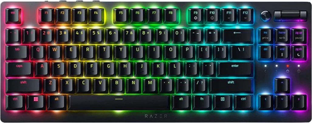 Kompaktna tipkovnica TKL, Razer DeathStalker V2 Pro RZ03-04370100-R3M1, US-International postavitev, RGB, črna