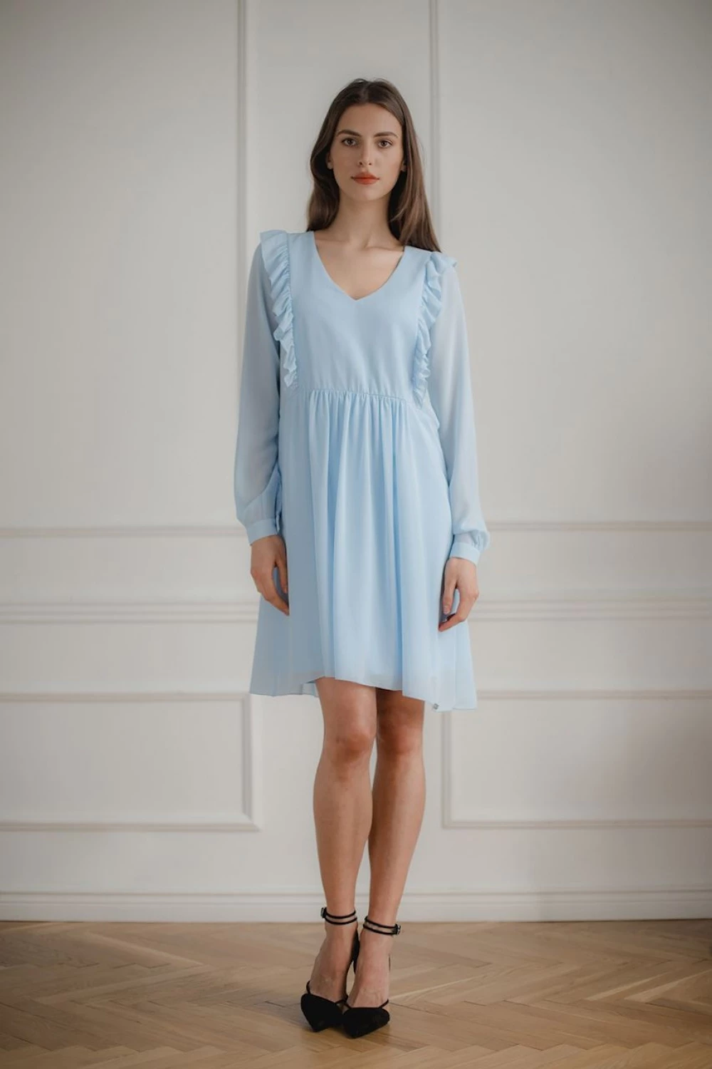 Elegant obleka Lenitif 143900, modra