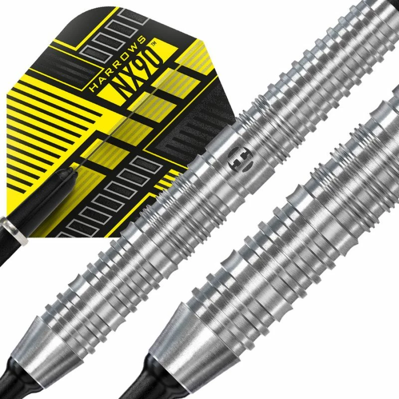 Darts puščice, Harrows NX-90, unisex, rumeno/sive