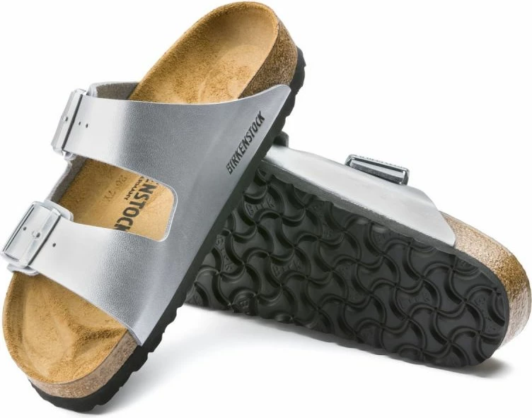 Flip-flop papuče Birkenstock Arizona BF W 1012283, sivo/srebrne