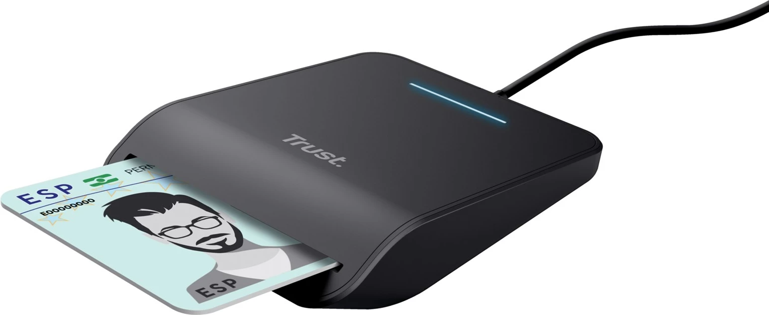 Čitalec pametnih kartic Trust Primo, USB, črn