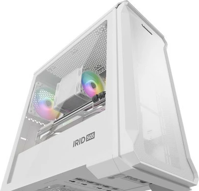 Računalniško ohišje Micro Tower, ARGB, bel, Natec Genesis IRID 503 ARGB LITE