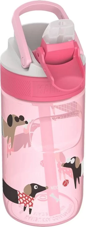 Steklenica za vodo 400 ml Kambukka Lagoon Diva Dogs, rožnata