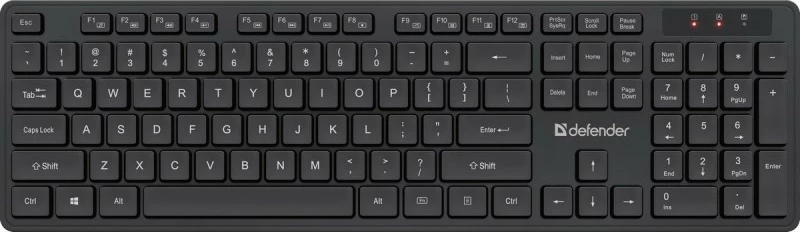 Komplet brezžična tipkovnica in miška Defender LIMA C-993 RF, USB, črn