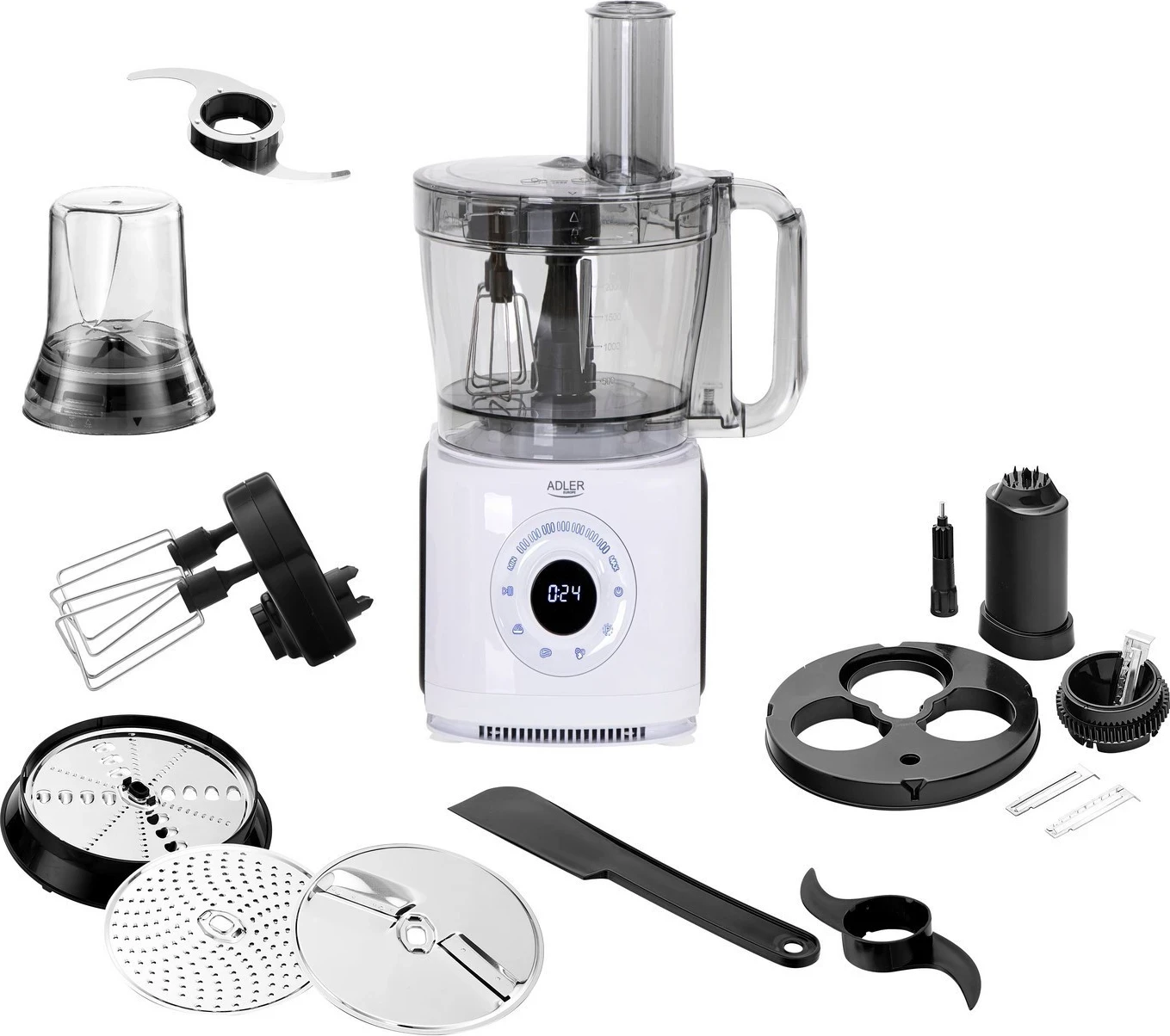 Kuhinjski procesor 1000 W, bel – Adler AD 4224