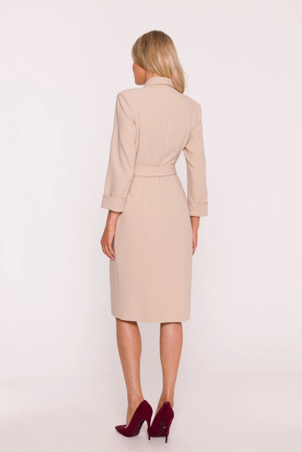 Dnevna obleka Stylove 217280, ženska, bež