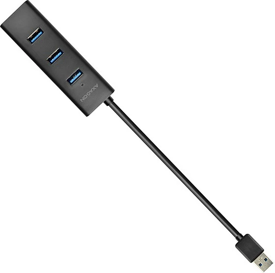 USB razdelilec AXAGON HUE-S2B, 4 vrata, 30 cm kabel, črn USB razdelilec AXAGON HUE-S2B, 4 vrata, 30 cm kabel, črn