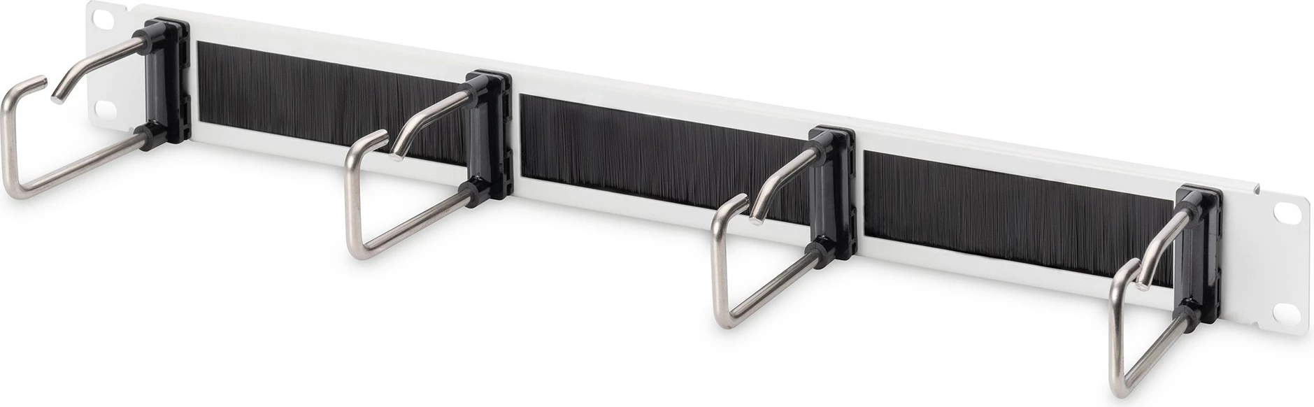 Panel za upravljanje kablov Digitus 1U, za 19" ohišje, jeklo, siv