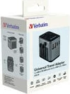 Potovalni adapter Verbatim UTA-03, 30W PD, 3x USB-C, 2x USB-A, črno/siv