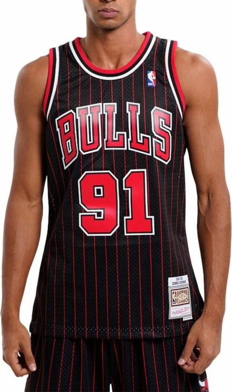 Moški dres Mitchell & Ness Chicago Bulls, črn