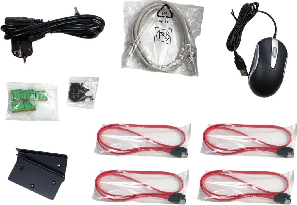 Rešitev za nadzor z 32 kanali Level One NVR-0411, PoE, 10TB, črno/siv