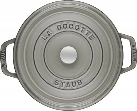 Lonček za počasno kuhanje Staub, litoželezo, 20 cm, siv