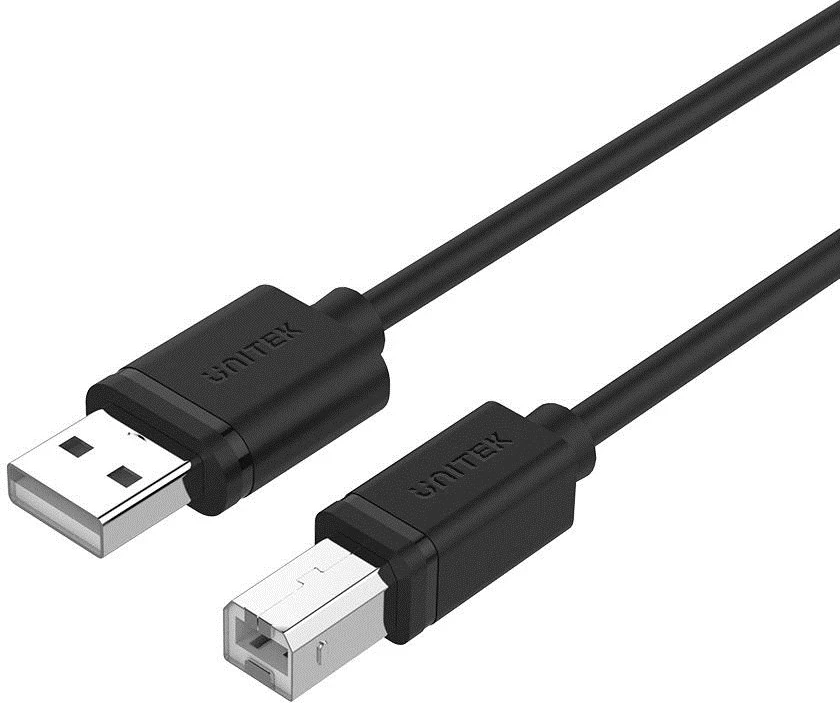 USB kabel, USB 2.0 A/B, 5 m, črn Unitek Y-C421GBK