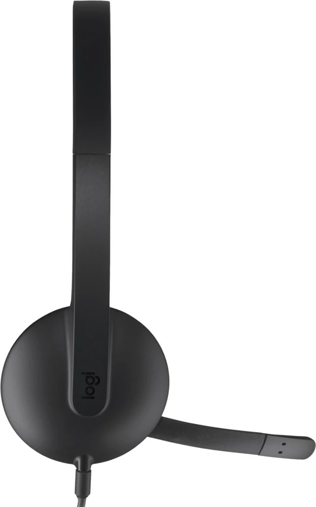 Slušalke z mikrofonom, USB, črne Logitech H340