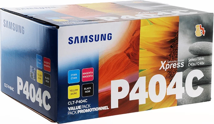 Multipack toner kartuš, zmogljivost do 4500 strani, 4 kosi, črna/cijan/magenta/rumena — Samsung CLT-P404C SU365A