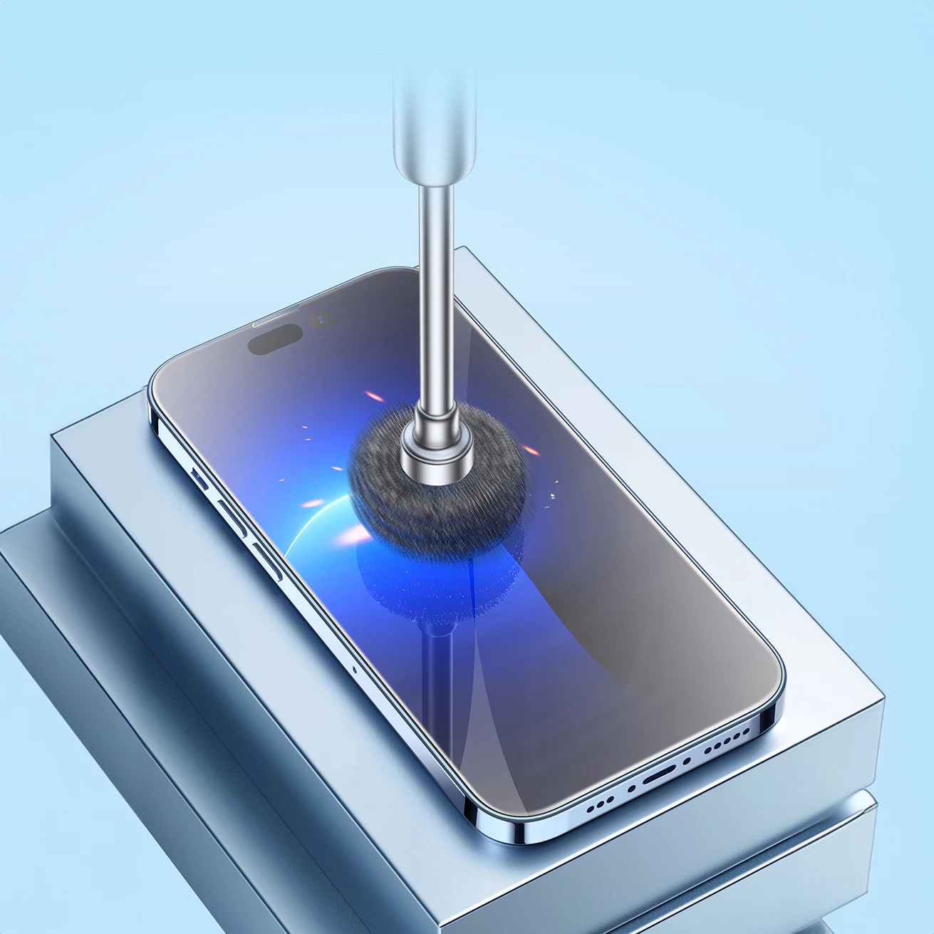 Zaščitno kaljeno steklo 0,4 mm za iPhone 14 Pro Max, Baseus, prozorno, z montažnim kompletom