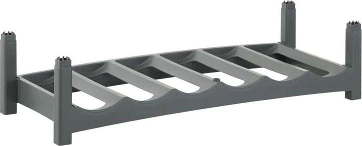 Stojalo za vino Rotho VARIO za mizo, 6 steklenic, sivo