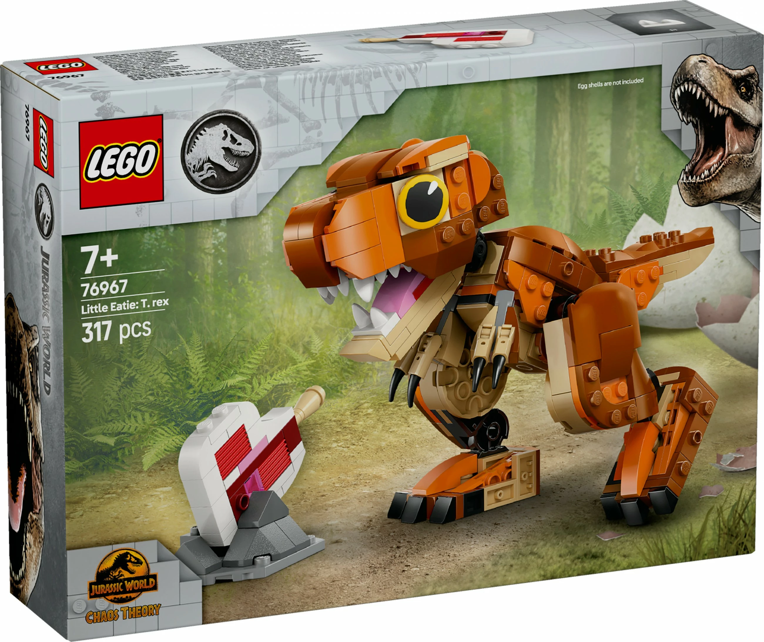Gradbeni set LEGO Jurassic World 76967 Little Eatie T.Rex, 317 kosov, večbarven