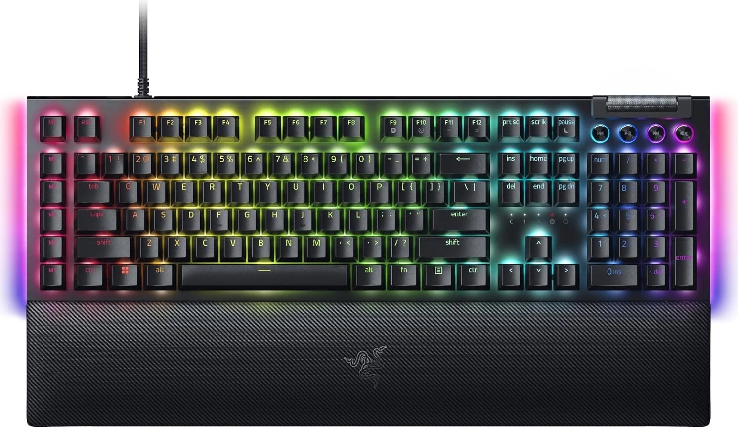 Gaming tipkovnica Razer BlackWidow V4, mehanski gumbi, RGB osvetlitev