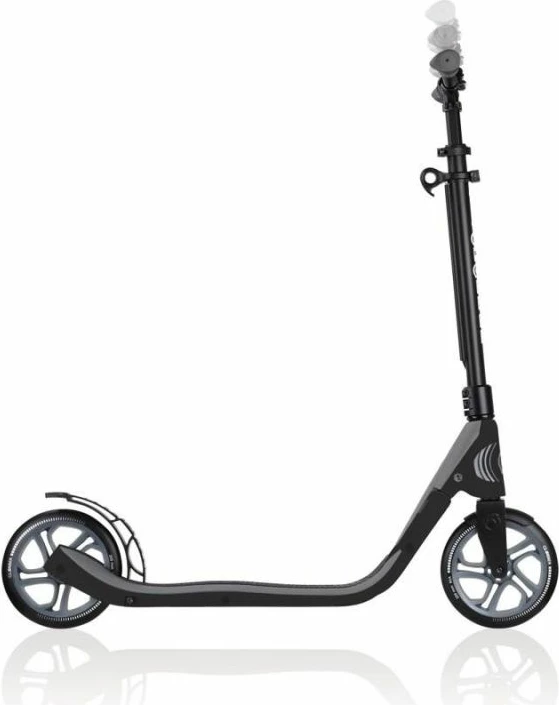 Udoben mestni skiro za moške, ženske in otroke, črn Globber