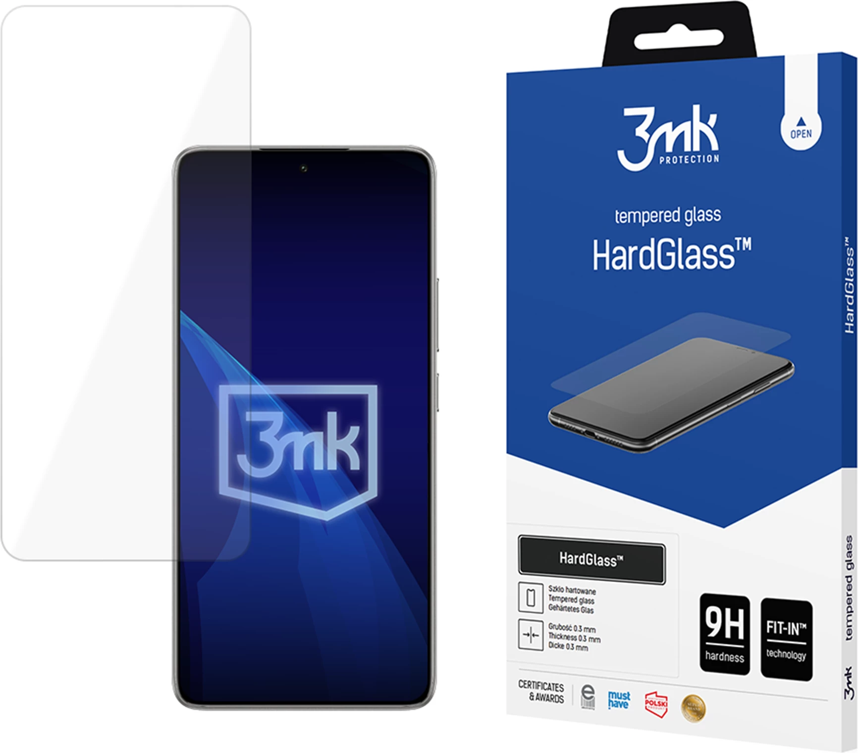 Zaščitno kaljeno steklo 0,3 mm HardGlass, 9H za Xiaomi 14T / 14T Pro