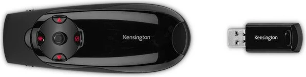 Prezenter s zelenim laserjem in kazalnikom Kensington Presenter Expert K72426EU, črn
