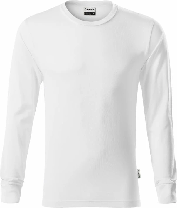 Majica unisex z dolgimi rokavi, Rimeck, bela