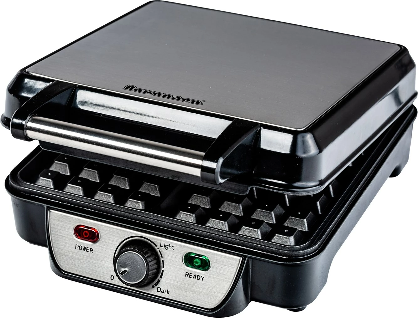 Toster za vaflje Ravanson GR-7030, 1100 W, srebrn Toster za vaflje Ravanson GR-7030, 1100 W, srebrn