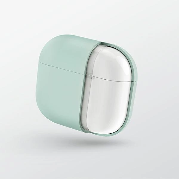 Zaščitni ovoj UNIQ Lino za AirPods 3, silikon, siv